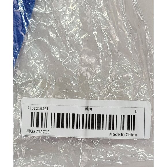 Crop Top Blue Long Sleeve Womens Large 100% Polyester New in Bag - Picture 6 of 7
